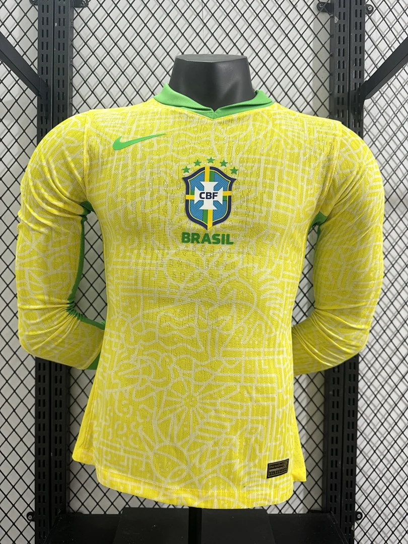 24 Brazil Home Long Sleeve S-2XL