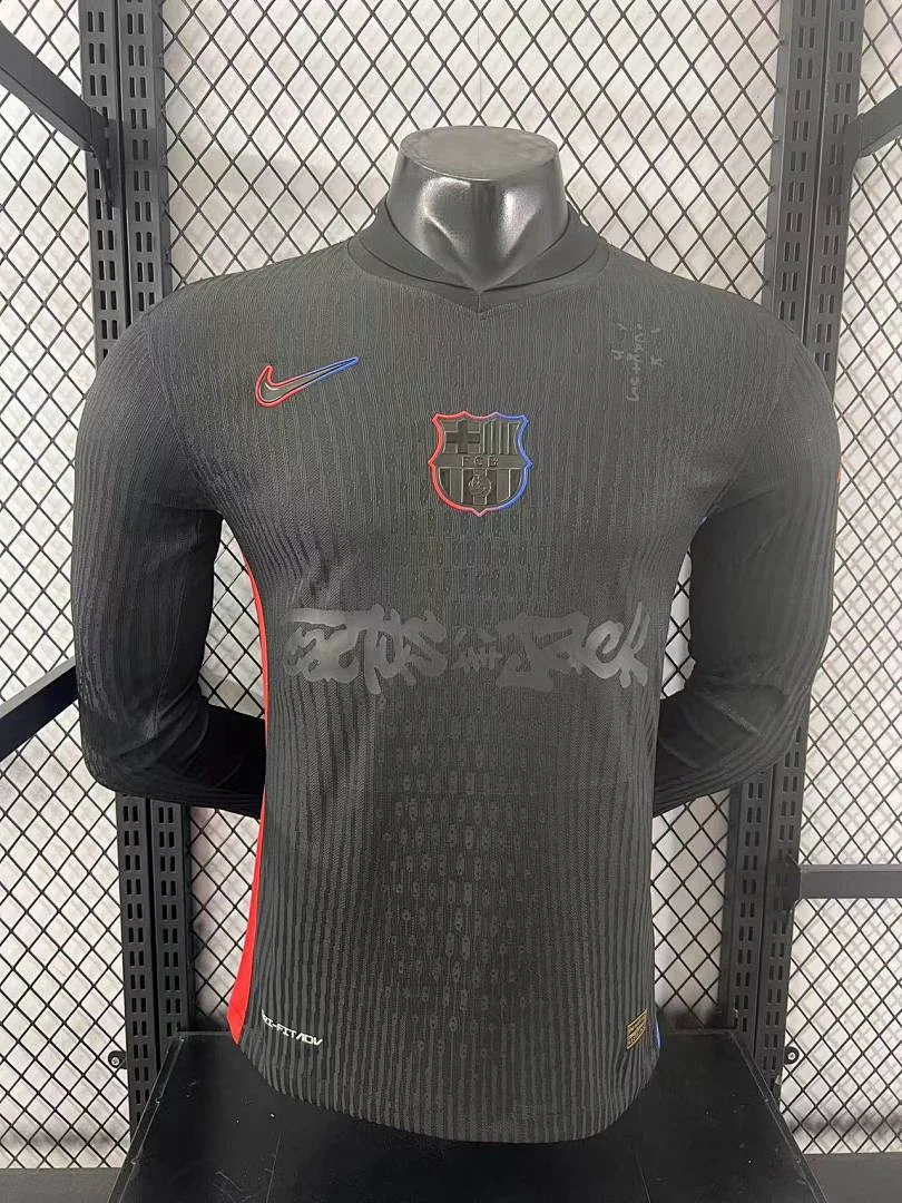 Barcelona Away Special Edition Long Sleeve S-4XL (Plain with Ads) - view 1