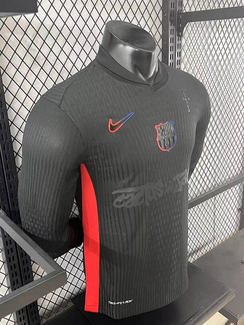Barcelona Away Special Edition Long Sleeve S-4XL (Plain with Ads) - view 6