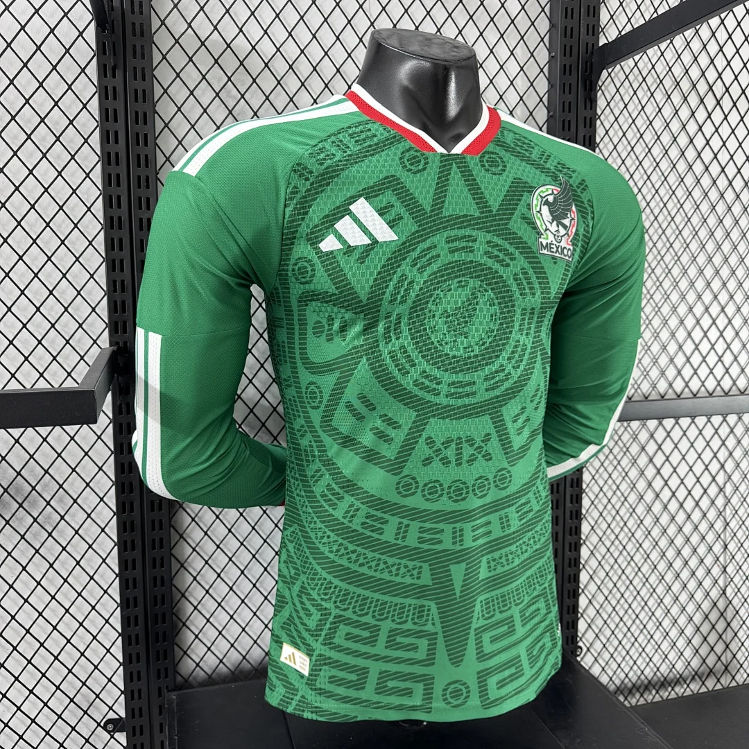 2026 Mexico Home Long Sleeve S-4XL - view 7