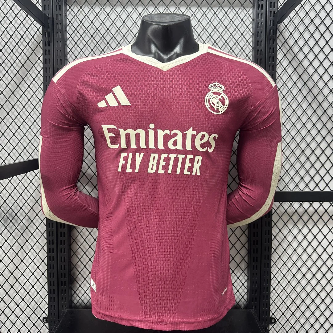 2627 Real Madrid Away Long Sleeve S-3XL