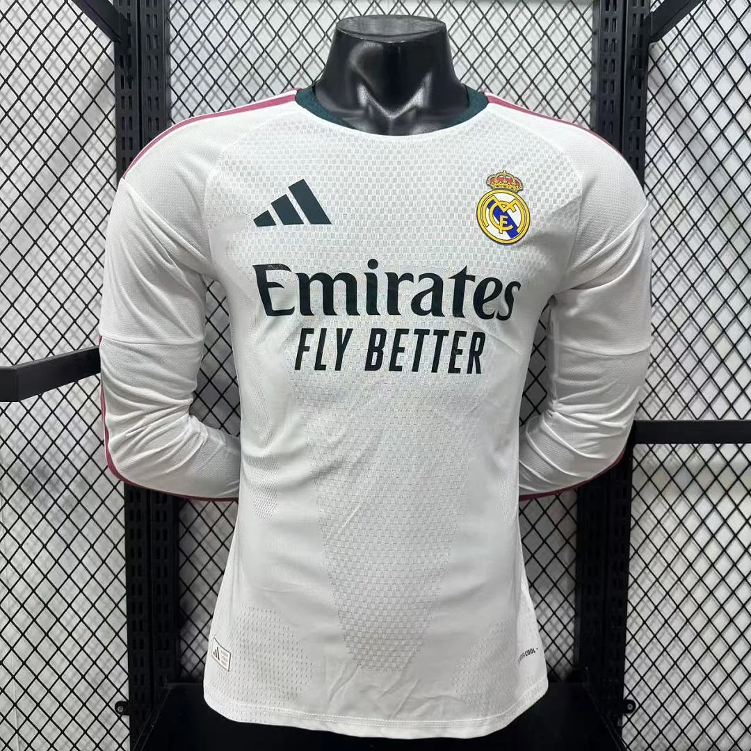 2627 Real Madrid Home Long Sleeve S-4XL